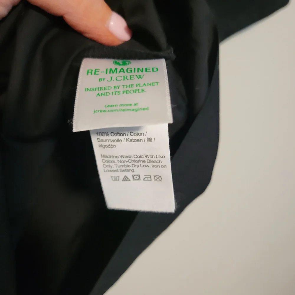 NEW J. Crew Black Button-Up Dress Size XXSmall